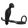 Addicted Toys - Plug Anal Avec Anneau En Silicone Noir 12 Cm